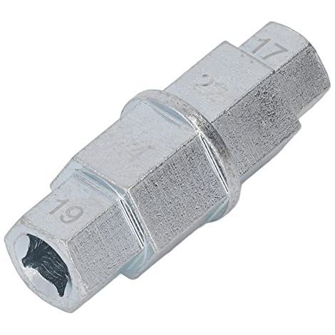 Hex Axle Tool for Motorcycles Hex Front Wheel Spindle Socket Adapter Allen Multifunction Hex Axle Pin Adapter 17mm 19mm 22mm 24mm (Silver) (1/4)