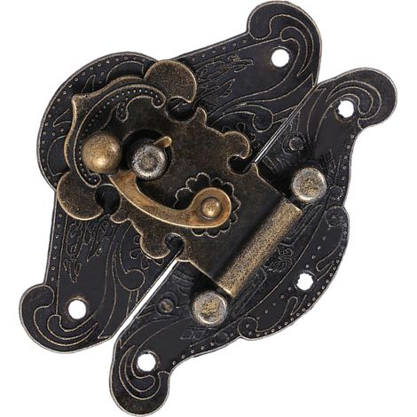 Boîte à bijoux en bois A099 avec serrure et fermoir (1/5)