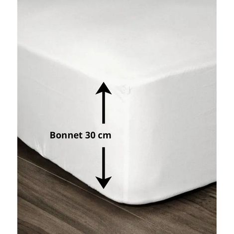 LIEBEVOLLES ZUHAUSE Spannbettlaken 100% Baumwolle 140x190x30 cm weiß