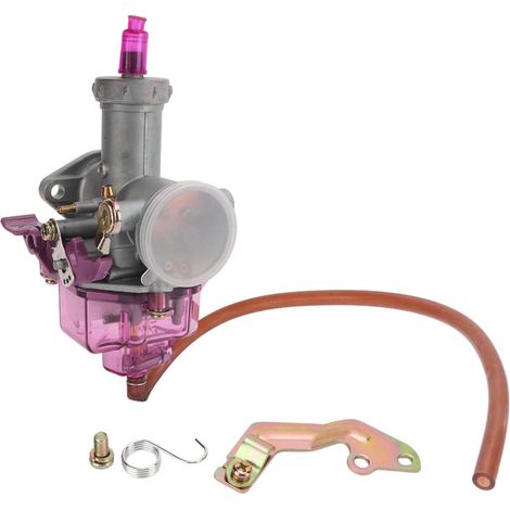27-mm-Metallvergaser für WY125 CG150 125/150/175-cm³-Quad-Motocross, lila, mit Gaspumpe