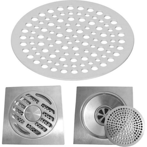 Grille De Douche - 68 mm - Acier Inoxydable - Pour Salle De Bain Et Évier - 1 Pièce (1/5)