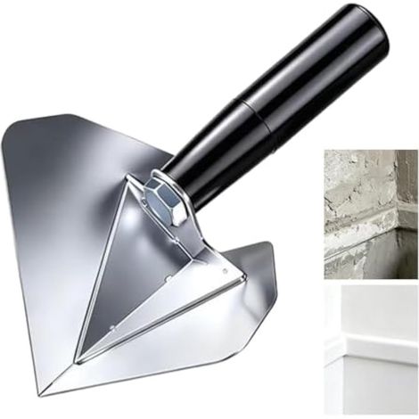 Truelle d'angle pour s de plâtre Spatule de réparation à enduit en acier (1/5)
