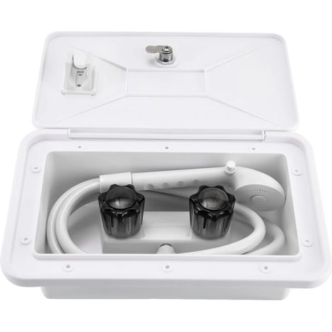 Kit de Douche, Design Verrouillable, Compatibilité Universelle, BLANC (1/2)