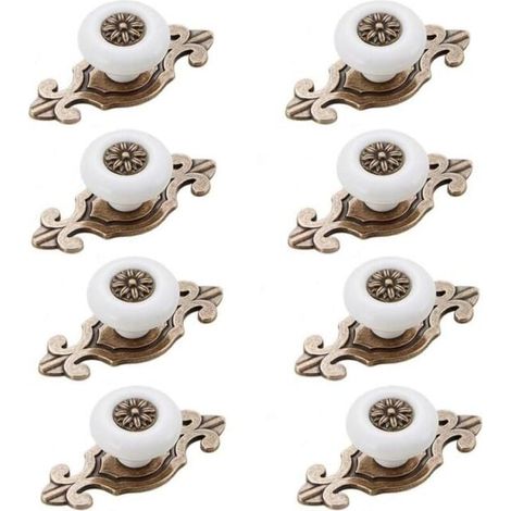 Piece of vintage style furniture knobs, drawer knobs, cabinet knobs, drawer knobs with screws, accessories, YMYNY (1/4)