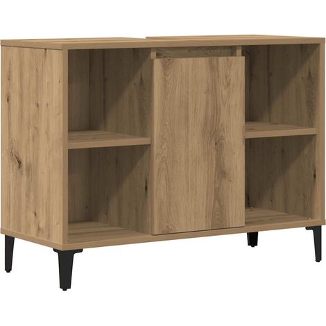 Maison Exclusive - Waschbeckenunterschrank Artisan-Eiche 80x33x60