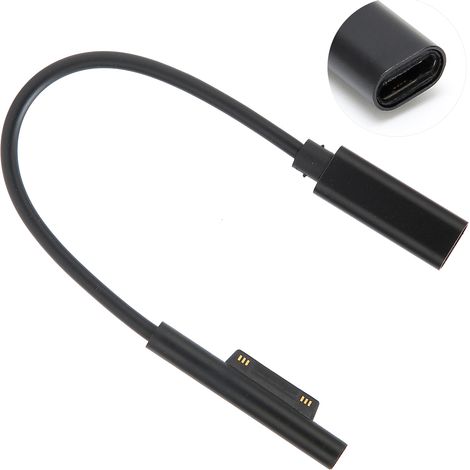 Câble USB-C de recharge rapide pour Surface Pro 3/4/5 et Surface Book, connecteur Type-C femelle (1/5)