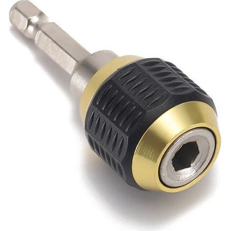 Connecteur de commutateur rapide adaptateur de pilote d'impact adaptateur de perceuse mandrin pour perceuse à percussion mandrin de foret mandrin de perceuse à main électrique Noir(50mm) (1/5)