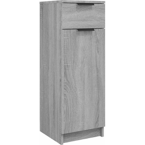 Maison Exclusive - Armadietto Bagno Grigio Sonoma 32x34x90 cm in Legno Multistrato