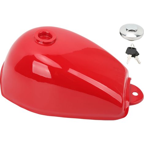 GARRYFIZH Réservoir de carburant de moto rouge avec clés de remplacement pour Mini Trail Z50 Z50J Z50R 1979 - 1999 (1/5)