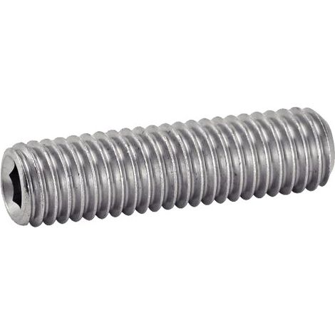 Viti Acton hexagonal headless flat end inox a2 4x25 confezione 100