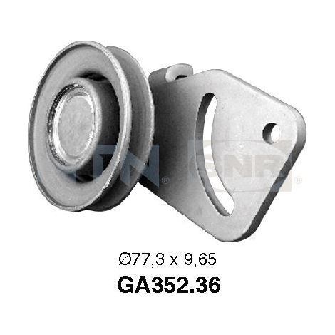 Galets d'accessoires tendeur - GA352.36 - SNR - Compatible avec véhicule Ford