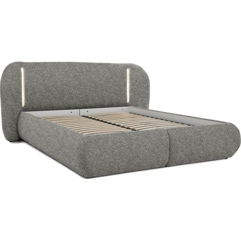 Cama Margate 135, Bella 15, Doble, 140x200, Tapiz, Somieres, 201x227x103cm, LED (1/5)