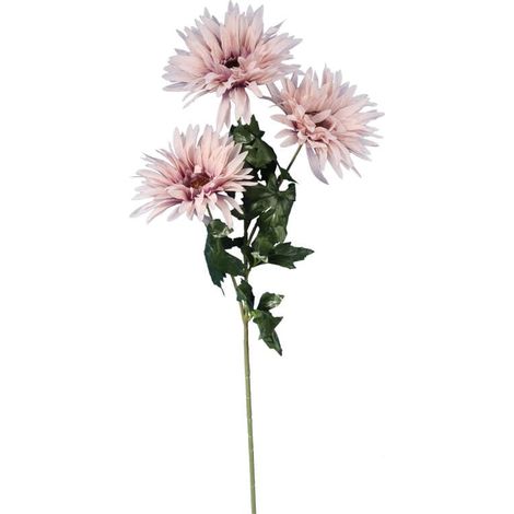 Un rametto di 3 gerbere artificiali, rosa cipria (1/3)