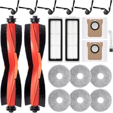 Staubsauger-Zubehörset Kompatibel mit 5/5 Pro – 2 Hauptbürsten, 6 Seitenbürsten, 6 Reinigungspads, 2 Staubbeutel, 2 Filter, 1 Reinigungsbürste - AUTRES (1/5)