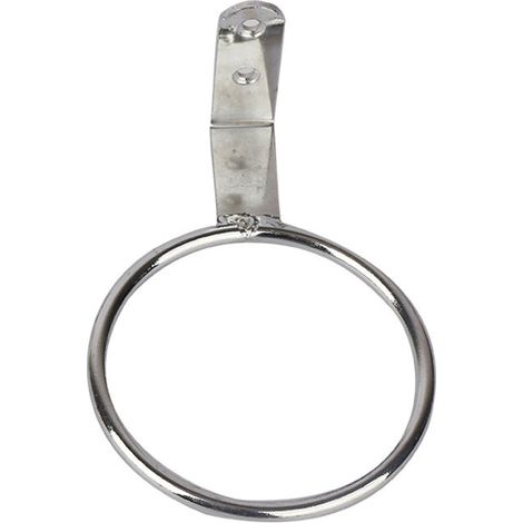 Support pour sèche-cheveux, 1 support pour sèche-cheveux, organisateur mural en acier inoxydable (argent 14106cm) (1/5)