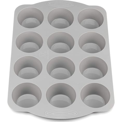 Moule à muffins en silicone Comfort 12 avec poignée - Moule à muffins
