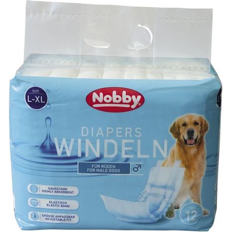 Nobby Hundewindeln Rüden Größe L-XL - 12 Stück Hundepflege