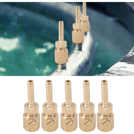 [Springbrunnenpumpe] BrassiereJet Schwimmbad-Sprühdüse mit G1/2-Innengewinde, 5 Stück, Direkteinspritzung, für Springbrunnen und Pooldeck (1/5)