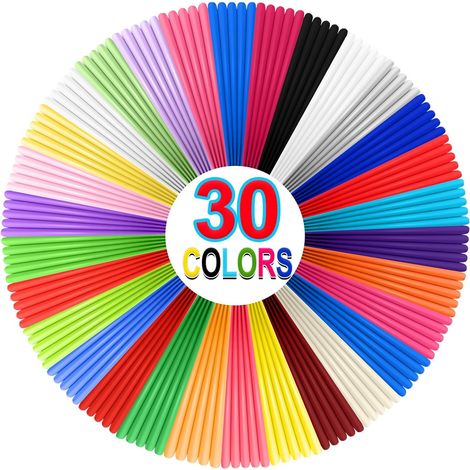Recharges de Filament pour Stylo 3D, 30 Couleurs, 1,75 mm PLA Fils (1/5)