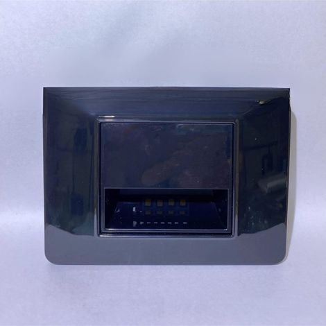 TrAdE Shop Traesio - Segnapasso Led Da Incasso Vetro Fumé 1.6w Luce Bianca Design Moderno - (1/2)