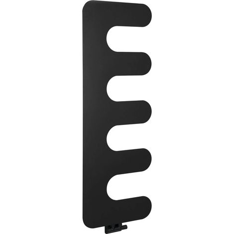 Sapho - Heizkörper 49x139 cm, Mittelanschluss, schwarz matt MI1400 (1/5)