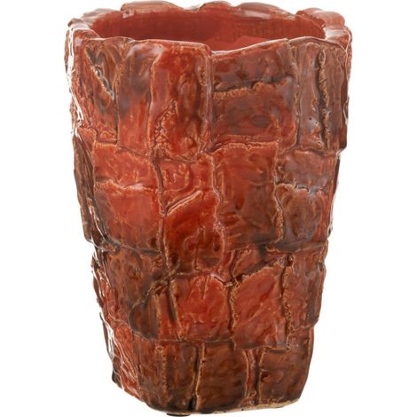 Vase Design en Céramique "Akane" 24cm Rouge (1/2)
