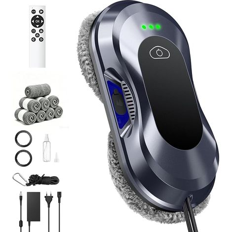 Keero Robot Vacuum Cleaner Dual Nozzle Suction Power Cleaning Modes Trip Planning for Window Maintenance (1/5)
