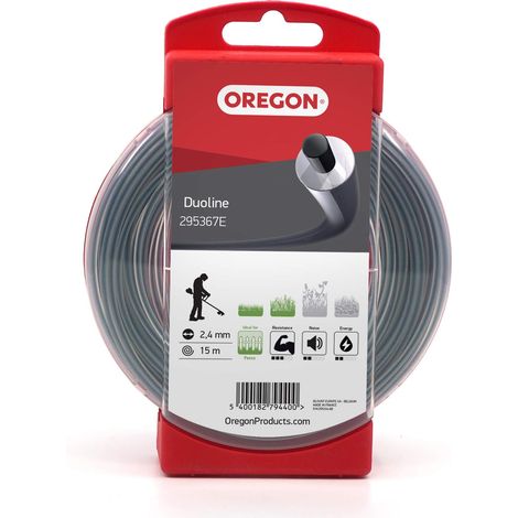 Filo decespugliatore Tondo Duoline Trasparente/Nero ø2.4mm/15m Oregon 295367E