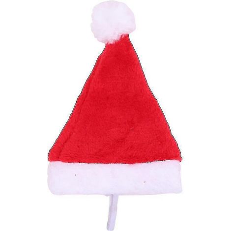 Kleine Plüsch-Weihnachtsmannmütze für Haustiere (Hund/Katze) – Fröhliche Weihnachtsdekoration (1/5)
