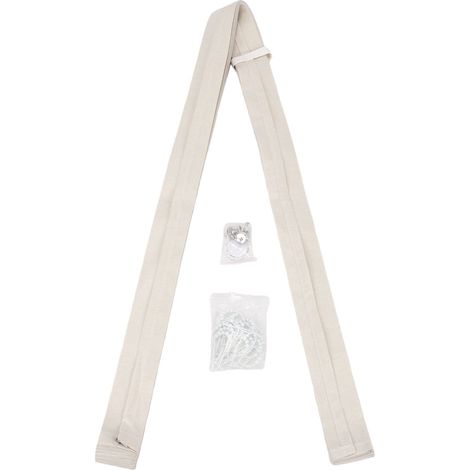 Rideau de porte occultant avec fermeture magnétique, imperméable, bloquant la lumière, style accordéon, séparateur de pièce pour porte et salle de bain, beige, taille L (1/5)