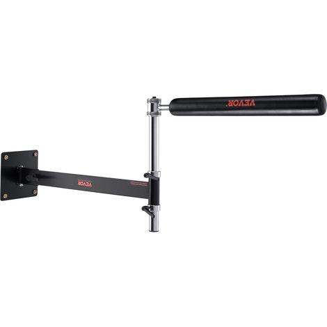 VEVOR Barra de Reflejo de Boxeo para Montaje en Pared 725 x 200 x 470 mm Barra Giratoria de Boxeo Con guantes Equipo De Entrenamiento para Entrenamiento de Boxeo, Alivio del Estres, Fitness, Negro