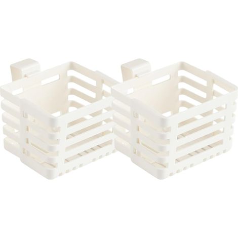 Panier mural , organisateur creux rétractable , 2 pièces , accessoire de rangement portable , design (1/5)