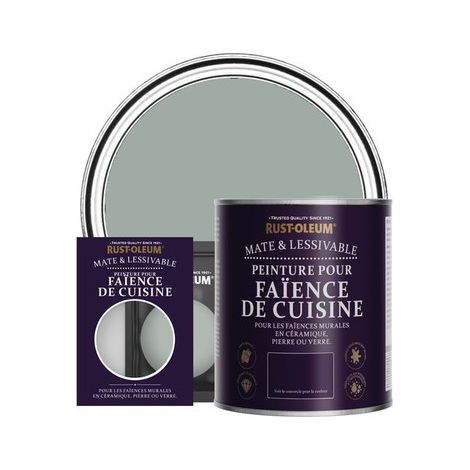 Peinture pour Faïence de Cuisine, Finition Mate - Gris Urbain (1/3)