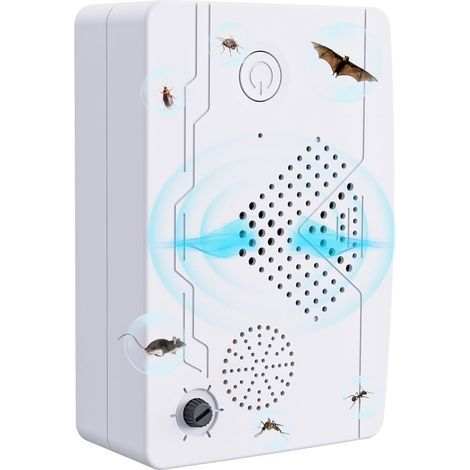 Répulsif à ultrasons pour chauve-souris - Système répulsif à ultrasons - Répulsif pour animaux - Pour l'intérieur et la maison - Dissuasion contre les parasites - Empêche les chauves-souris et les (1/5)