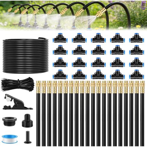 360° Arrosage Automatique pour Jardin, Arrosage Goutte à Goutte de Buses Réglables Système D'irrigation pour Jardins, Serres, Plantes de Balcon, Aménagement Paysager, Pelouse (20m) (1/5)