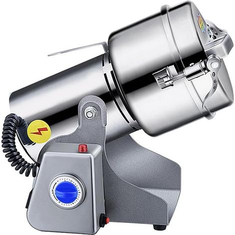 Moulin à épices Électrique 800 g, 1400 W Haute Vitesse, Broyeur à Grains Acier Inoxydable, Type Oscillant, Domestique & Petit Commerce, pour moudre café, céréales, épices, herbes, graines et farine (1/5)