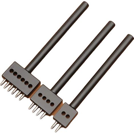 Lederlocher-Werkzeugsatz, Stahlkonstruktion, vielseitig für DIY-Projekte, 5mm Schwarz (1/2)