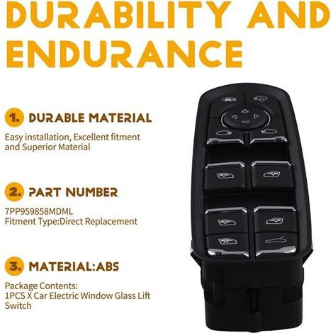 Das Modell 7PP959858MDML ist für die elektrischen Fensterheber-Bedienknöpfe des Porsche 10-15 geeignet. (1/4)