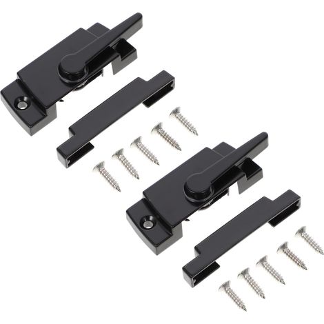 2ensembles Serrures De Fenêtre Coulissante Alliage De Zinc De Installation Facile Sécurité Renforcée Pour Maison Accessoire Pratique Pour Portes Et Fenêtres