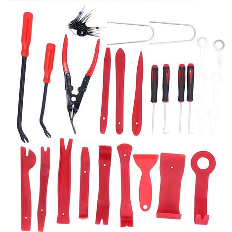 Tool of disassembly of the dashboard, Clip of fastening interior Audio, disassembly of the panel for automobile, furniture marins, airplanes, 38 pieces (1/5)