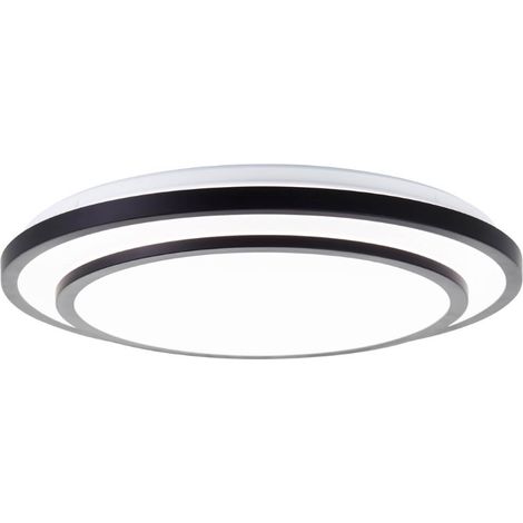 BRILLIANT PLAFONNIER NOIR LUCIANO Ø 49,5 CM - G80564A76 (1/3)