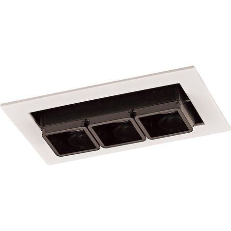 Italux Harper - Técnico moderno empotrable de techo LED blanco, negro, blanco cálido 3000K 350lm (1/2)