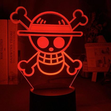 Veilleuse 3D animée pour enfants, veilleuse LED décorative pour chambre d'enfant, veilleuse de bureau à 7 couleurs changeantes (1/5)