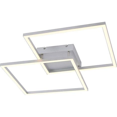 [NEUWERTIG] B-Ware Lucande Muir LED-Deckenlampe Deckenlampe Lampe Leuchte 32 Watt warmweiß silber (1/2)