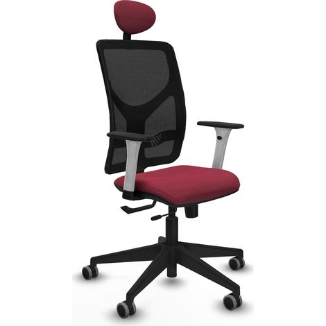 Chaise de bureau piqueras y crespo Motilla blanc support lombaire (1/2)