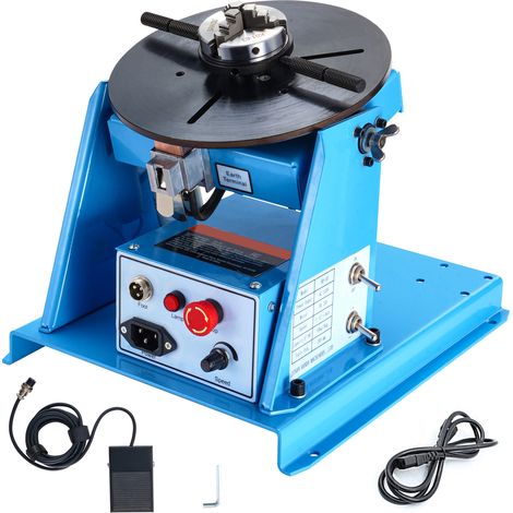 Morphron Drehschweißpositionierer 10KG,0-90°verstellbarer Drehtisch mit 8,1-Zoll-Spannfutter,1-12 U/min 20W.Portable und vielseitig für Schneiden,Schleifen,Montage und Prüfung von Schweißaufgaben