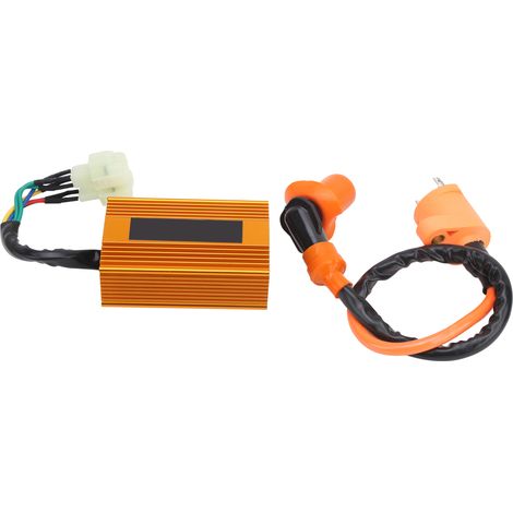 Boîtier CDI 6 broches + bobine d'allumage compatible avec motos tout-terrain, quads et VTT 150cc, 200cc et 250cc (1/5)
