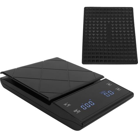 Präzise digitale Küchenwaage mit Timer, Touch-LED-Display, automatischer Abschaltung, rutschfestem ABS-Gehäuse, großem Fassungsvermögen und robuster Bauweise. (1/5)