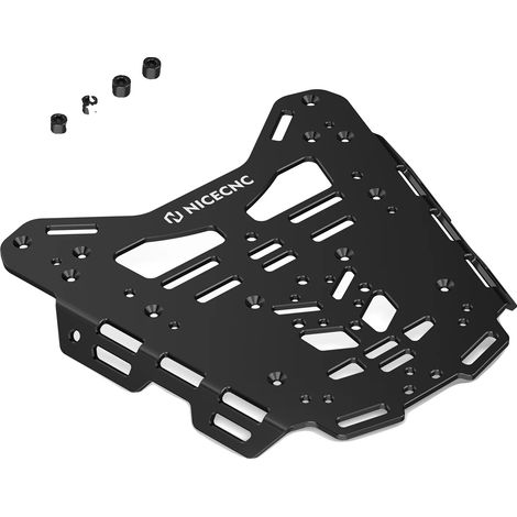 Gepäckträger, Hochfester Aluminiumlegierung, Vielseitige Kompatibilität, Schwarz (1/2)