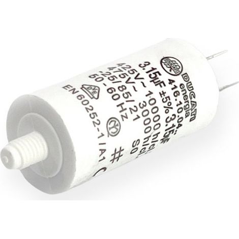 Condensateur permanent 3,15µF à cosses - Ø28x55mm - DUCATI (1/3)